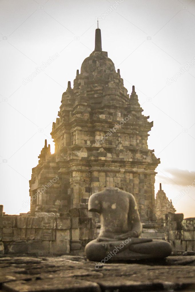 Nice view of Prambanan temple in java