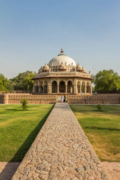 Isa khan grab in der nähe von humayun grab in delhi — Stockfoto