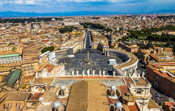 Nice view of Rome in Italy