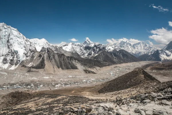 Mount Everest alaptáborba Khumbu-völgy — Stock Fotó