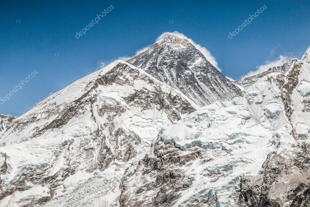 The summit of mount Everest