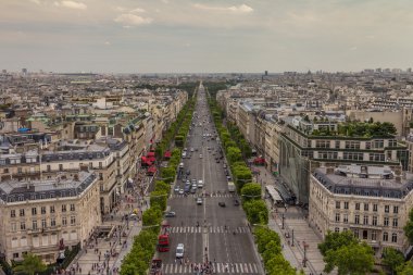 Paris boulevard görünümünü