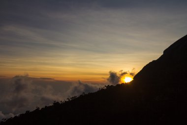 Mount Kinabalu gün batımı