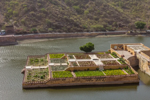 Schwimmender Garten im Bernsteinpalast in Jaipur — Stockfoto