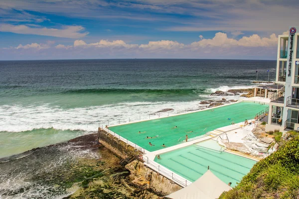 Basen w plaży Bondi w Sydney — Zdjęcie stockowe
