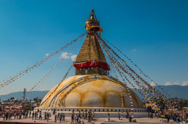 Katmandu'da boudhanath stupa