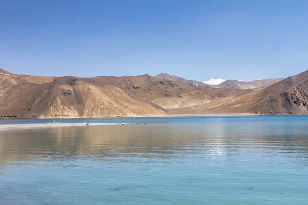 Ładny widok na jezioro Pangong Tso — Zdjęcie stockowe