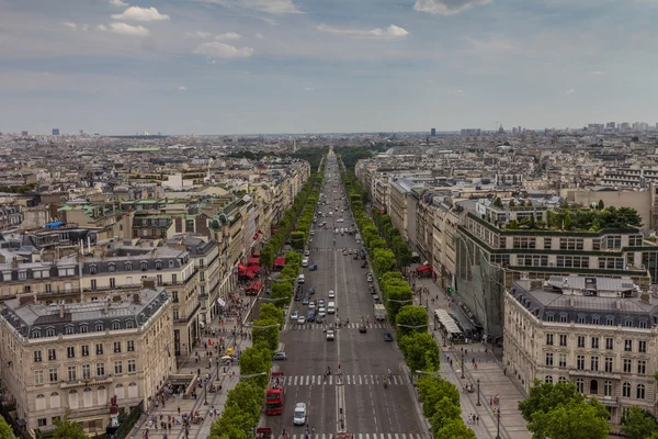 Avenida Champs-Elysees en París — Foto de Stock