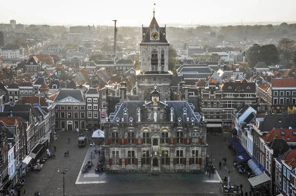 Utsikt över gamla staden Delft — Stockfoto
