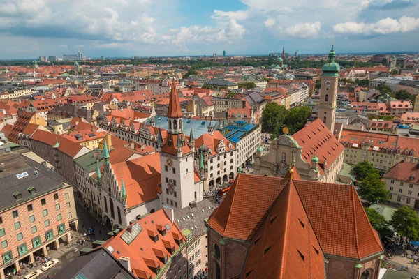 Utsikt över gamla staden München — Stockfoto