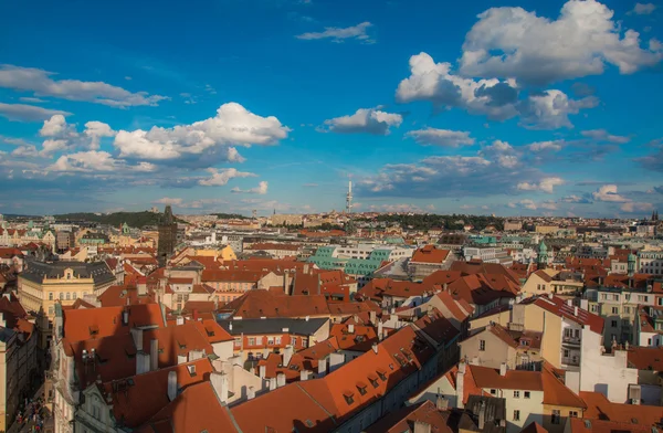 Vecchia vista sulla città di Praga — Foto Stock
