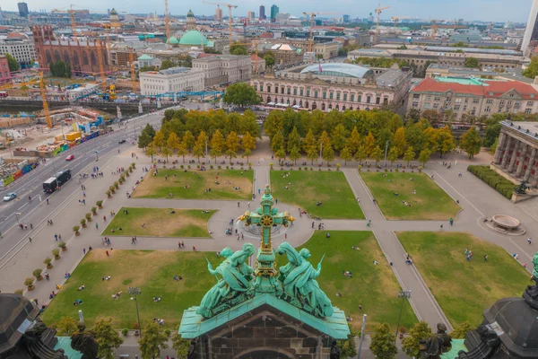 Вид на Берлин с высоты птичьего полета — стоковое фото