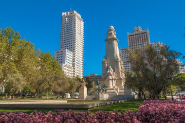 Madrid'da Plaza Espana güzel görünüm