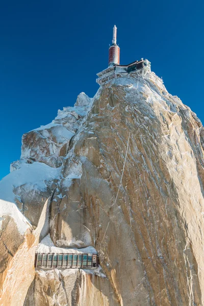 Aiguille du Midi ve francouzských Alpách — Stock fotografie