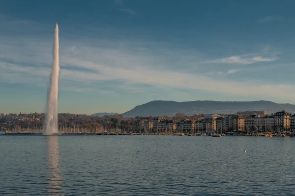 Женевське озеро подання — стокове фото