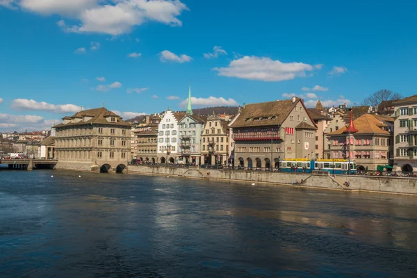 Belle vue sur Zurich ville suisse — Photo