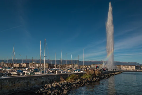 Nice озеро подання Женева — стокове фото
