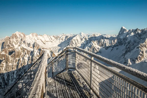 Uitzicht op de Franse Alpen — Stockfoto