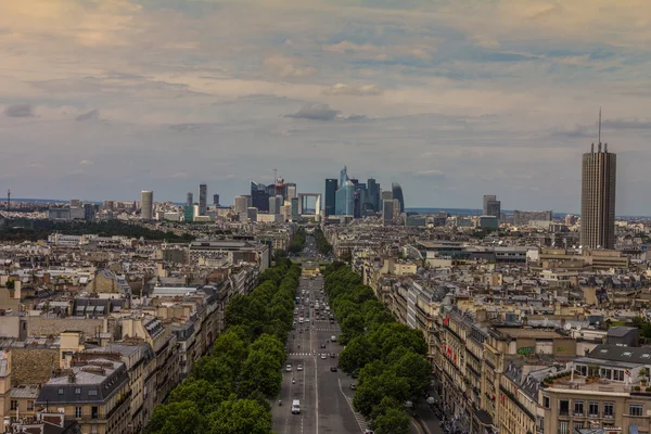 Utsikt over La Defense i Paris – stockfoto