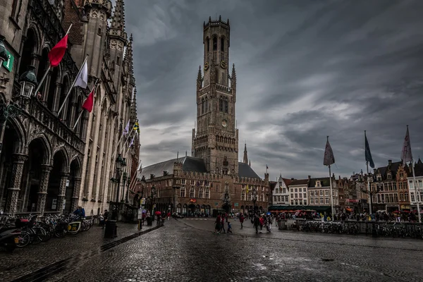 Bela vista da cidade de Bruges — Fotografia de Stock