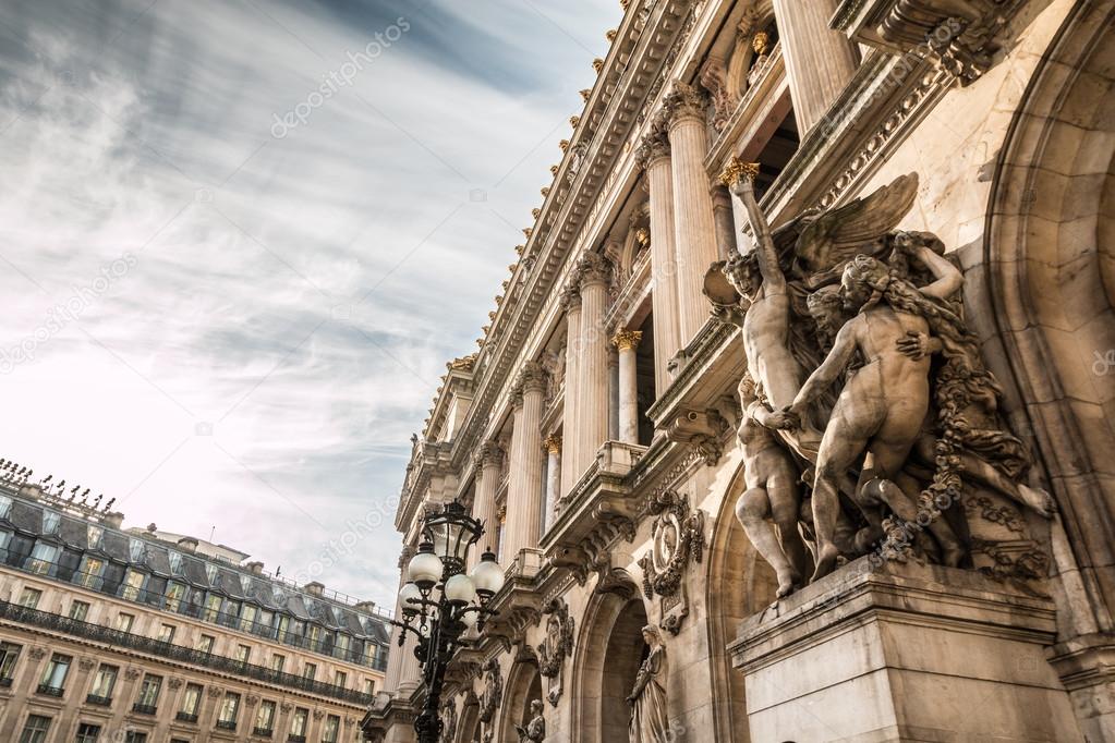 Nice statues outside Paris Opera