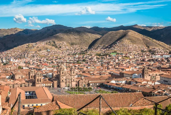 Cusco Peru 'nun panoramik görünümü