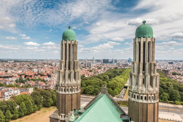 Widok na miasto z Brukseli — Zdjęcie stockowe