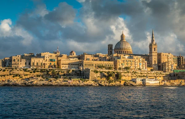 Вид на Валлету на Мальте — стоковое фото