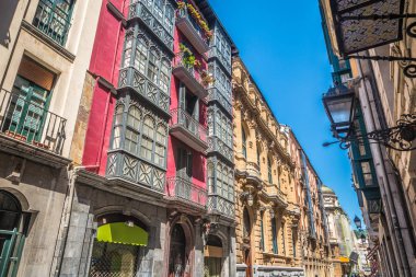 Bilbao şehrinde eski sokaklar