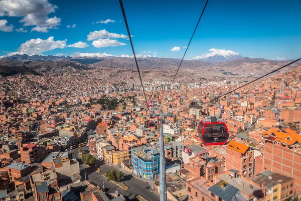 Vue de la ville de La Paz en Bolivie — Photo