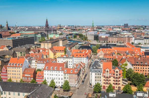 Panoramautsikt över Köpenhamn — Stockfoto