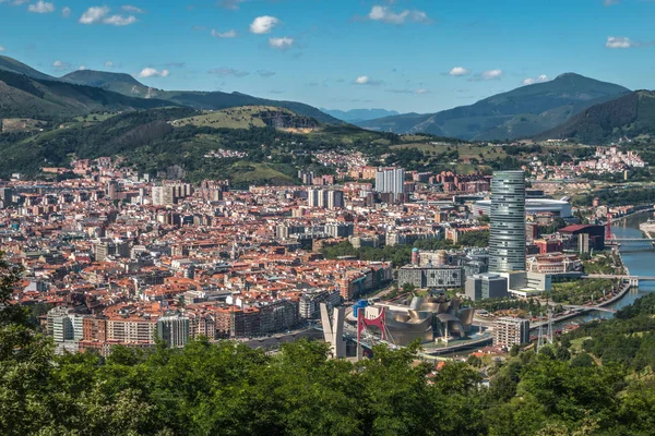 Panoramiczny widok z bilbao — Zdjęcie stockowe