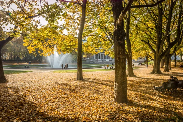 Herbst in Brüssel Stockbild