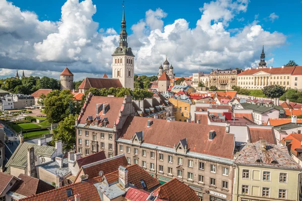 Ładny widok z Tallinn — Zdjęcie stockowe