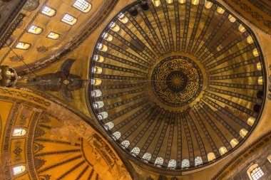 İçinde Istanbul'da Ayasofya'nın kubbe
