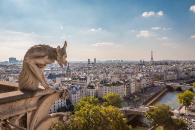 Panoramic view of Paris in France clipart