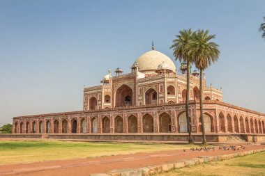 Hümayun mezar Delhi Hindistan görünümünü
