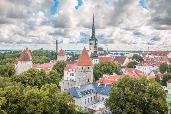 Pěkný Starý Pohled Tallinn Estonsko — Stock fotografie