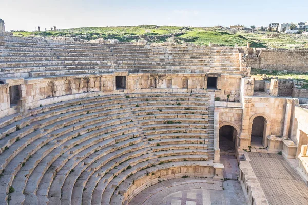 Eski Amfitiyatro Jerash Ürdün — Stok fotoğraf