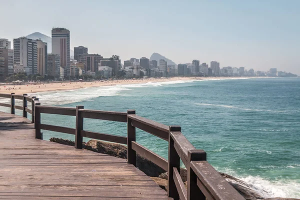 Schöner Blick Auf Den Strand Von Ipanema Rio Janeiro — Stockfoto