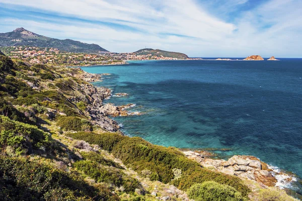 Coastline in east of Ile-Rousse in Corsica — Stock Photo, Image