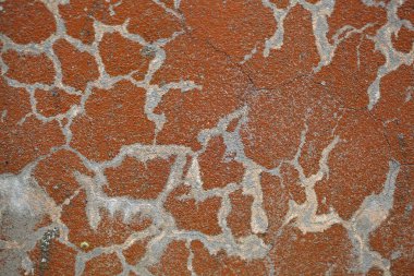 Eski sade renkli beton üzerinde