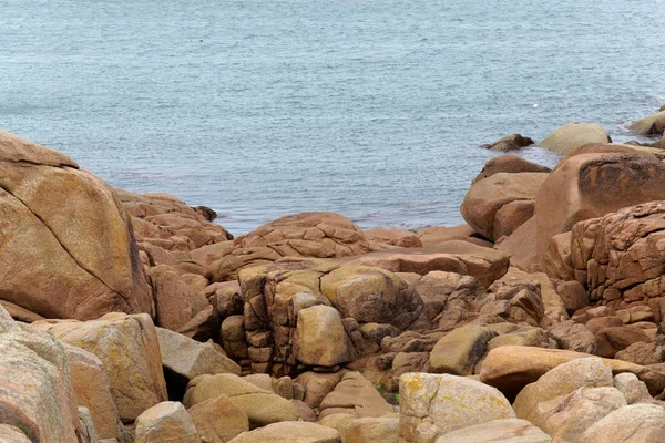 Costa Granito Rosa Norte Bretaña Francia — Foto de Stock