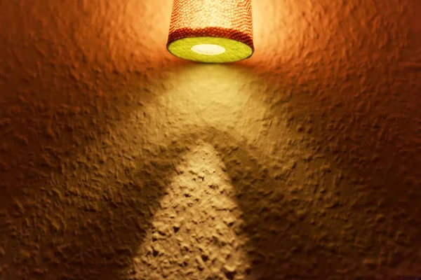 Shadows of a lamp on a wall. — Stock Photo, Image