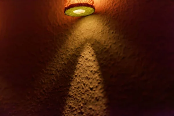 Shadows of a lamp on a wall. — Stock Photo, Image