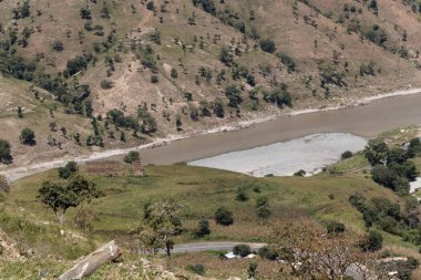 Kuzey Etiyopya 'daki Tekeze Nehri manzarası. 