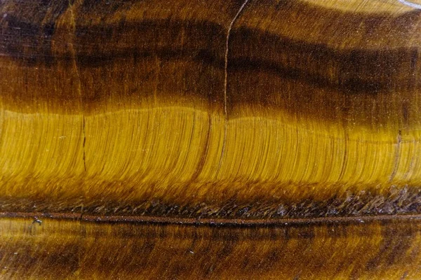 The polished surface of a Tiger eye gemstone — Stock Photo, Image