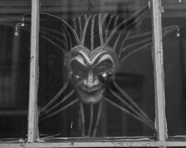 Mardi Gras Mask - B&W