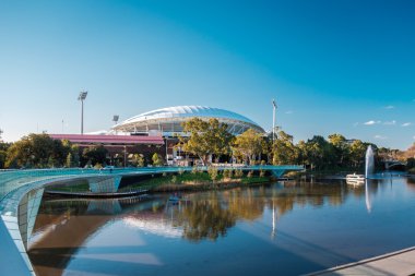 Adelaide Oval and foot bridge clipart