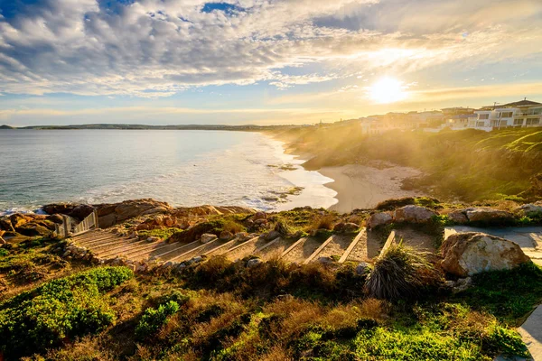 Bağlantı noktası Elliot, Güney Avustralya, güzel günbatımı manzarası